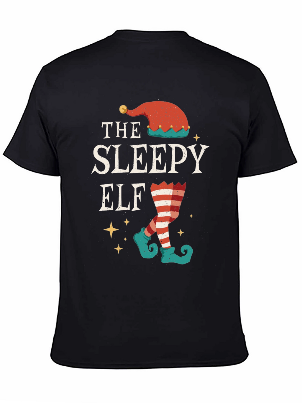 The Sleepy Elf T-Shirt - Holiday Festive