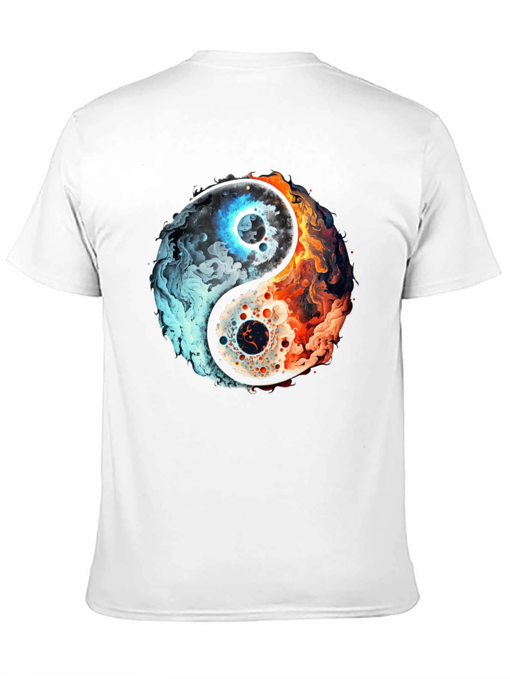Yin Yang Fire and Ice Graphic Tee