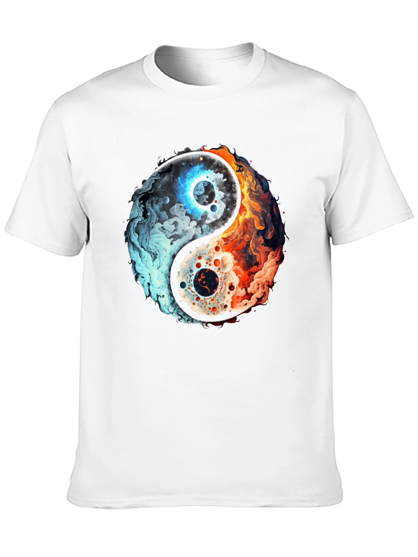 Yin Yang Fire and Ice Graphic Tee