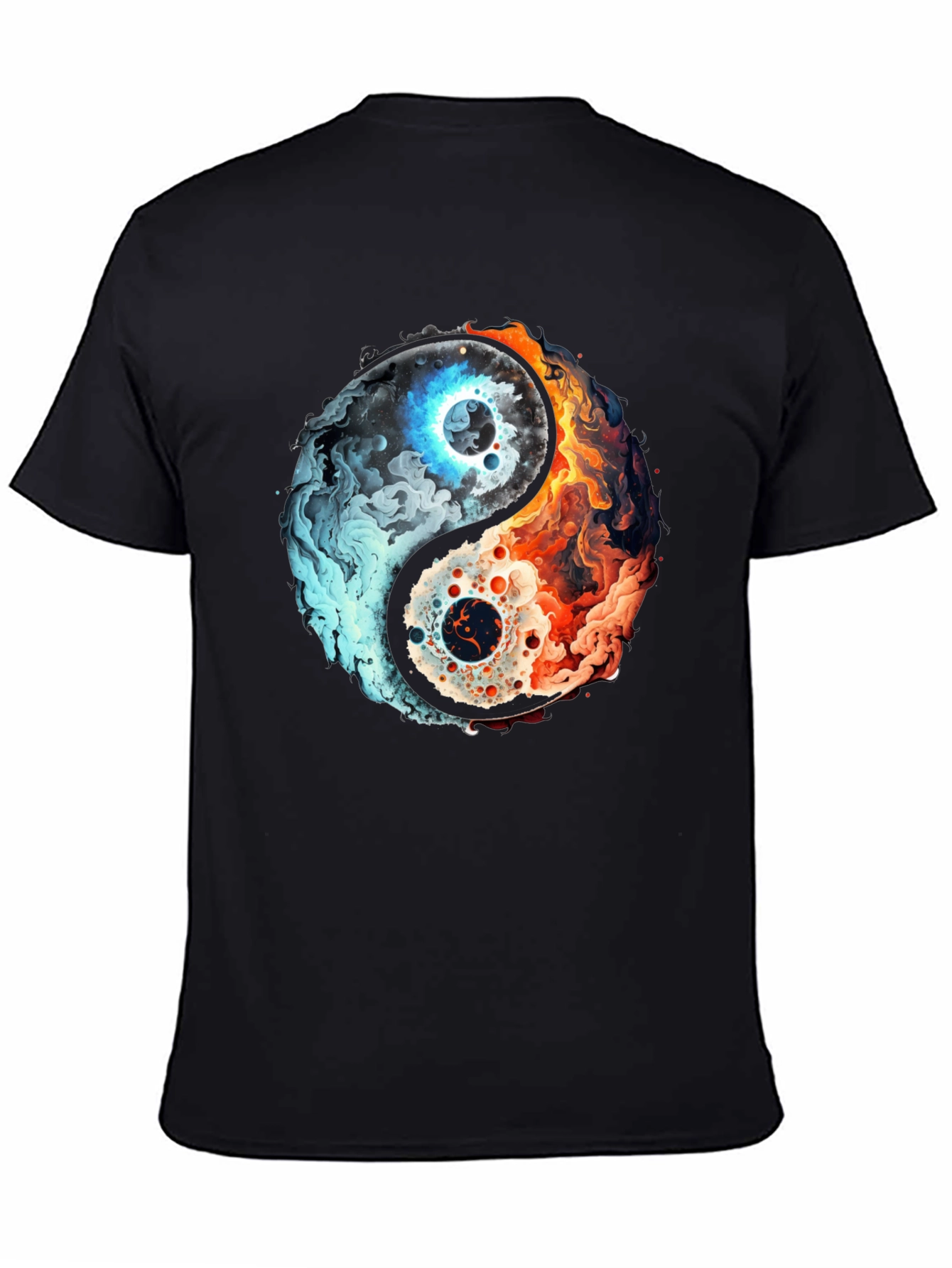 Yin Yang Fire and Ice Graphic Tee