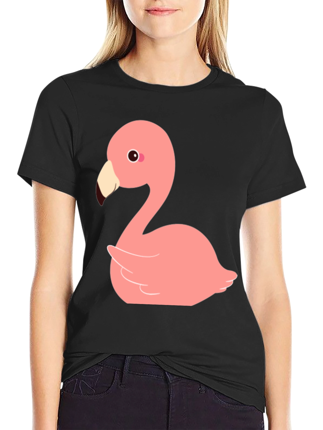 Flamingo Graphic T-Shirt - Mens Black Tee