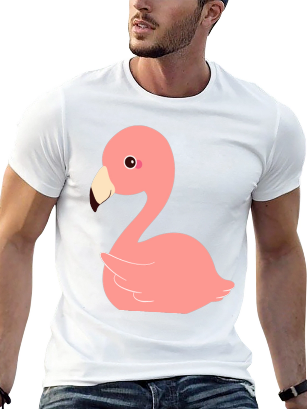 Flamingo Graphic T-Shirt - Mens Black Tee