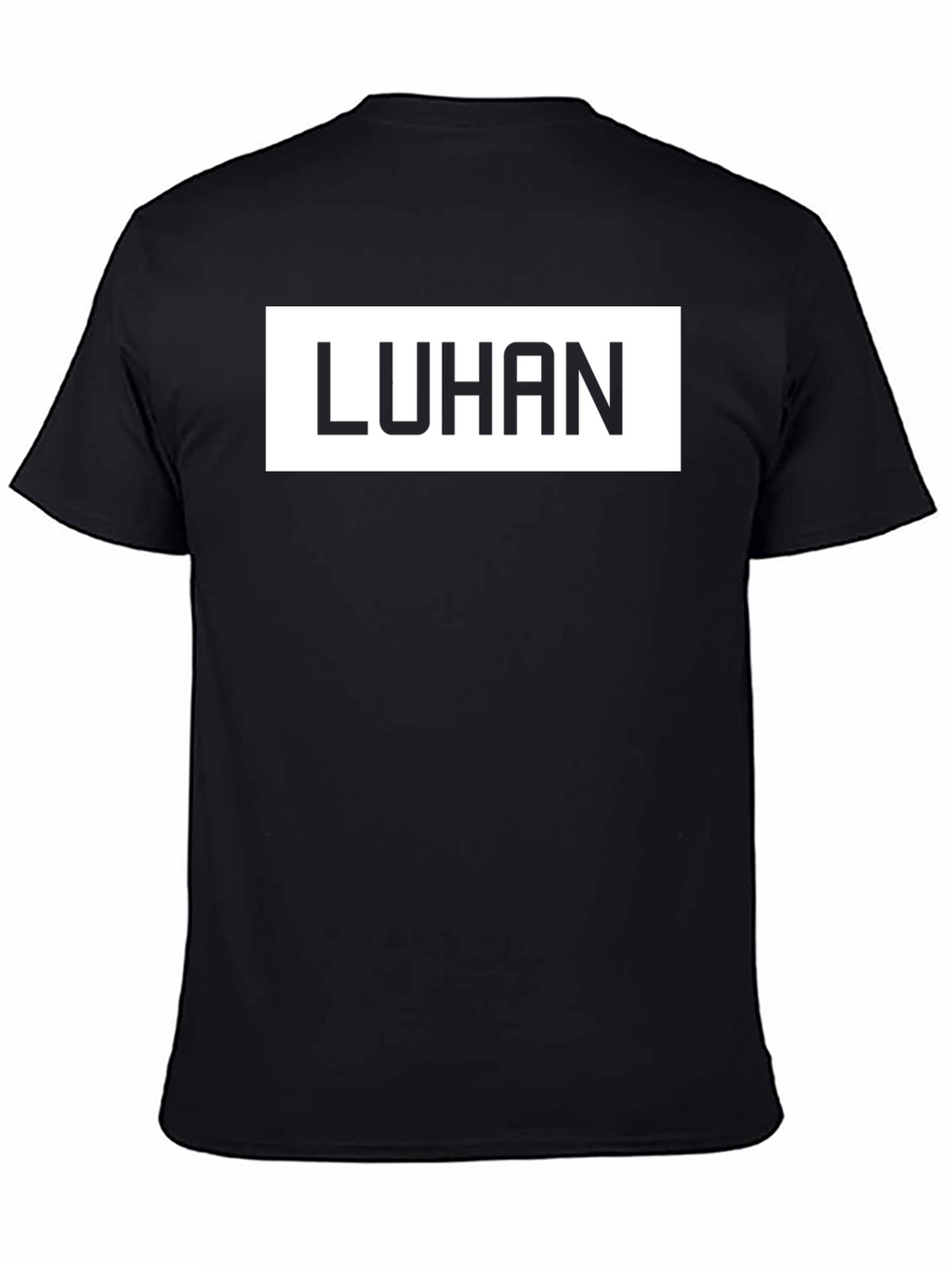 LUHAN Graphic Tee - Stylish Black Cotton Blend T-Shirt