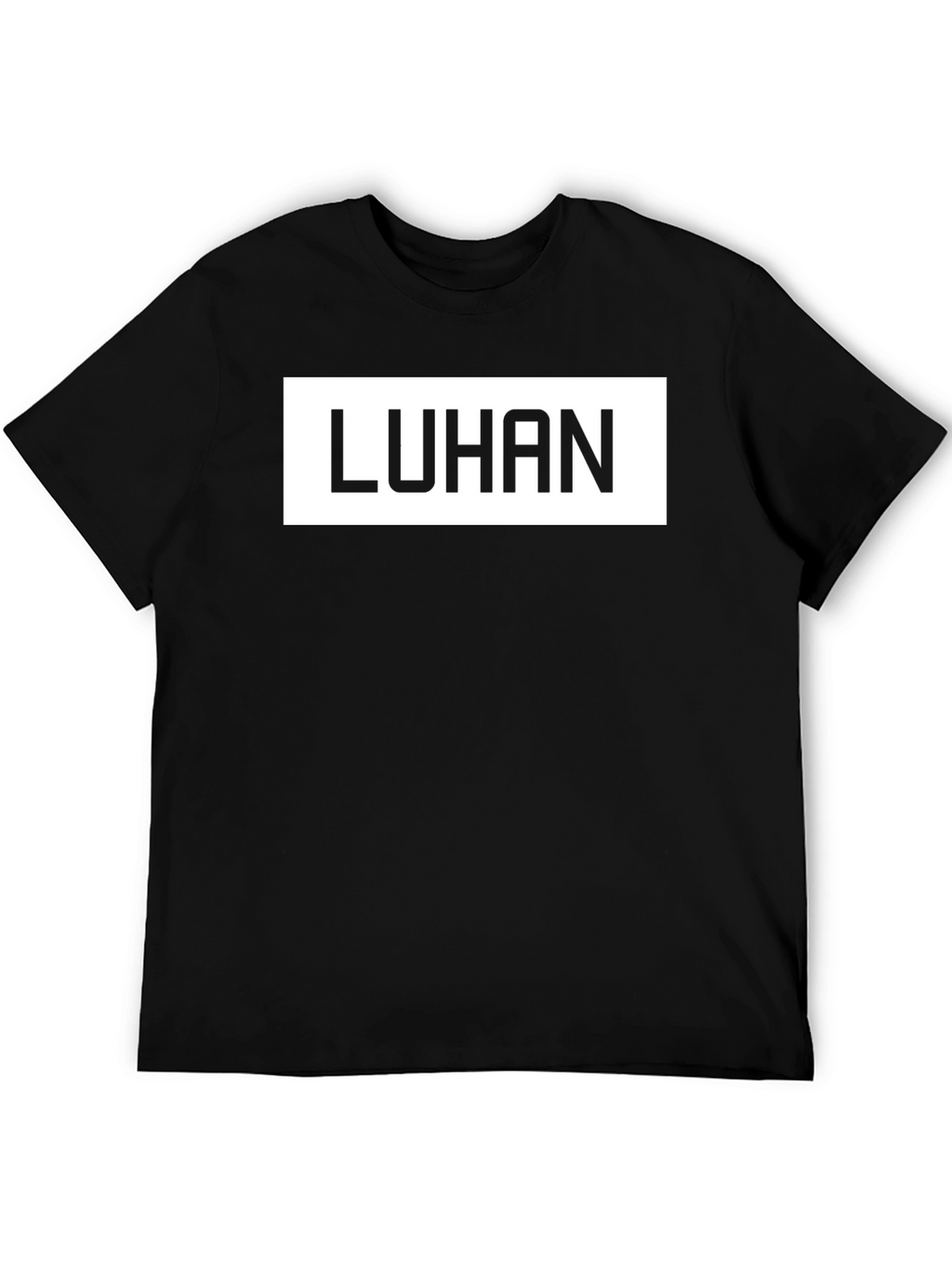 LUHAN Graphic Tee - Stylish Black Cotton Blend T-Shirt