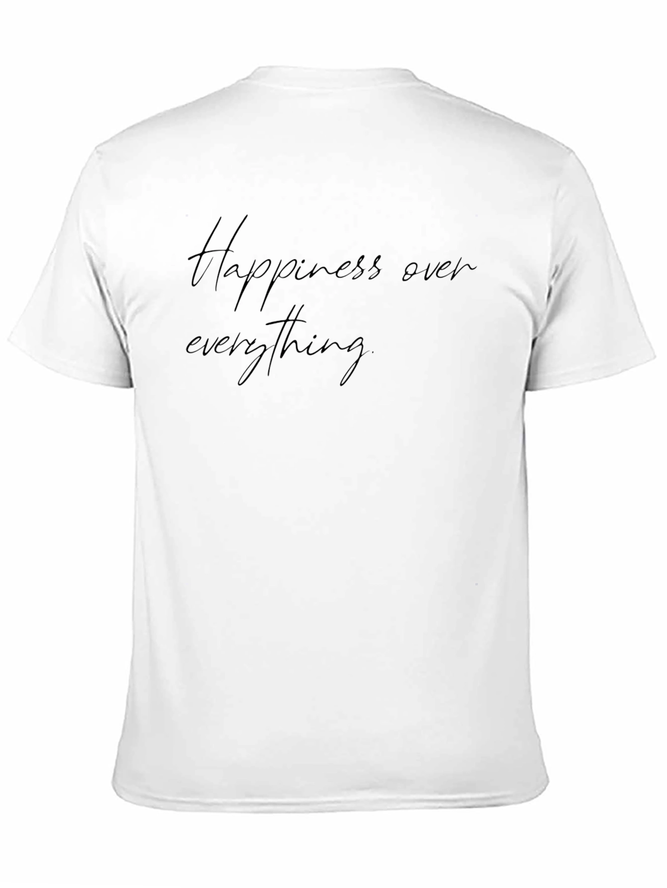 Happiness Over Everything Black Graphic Tee