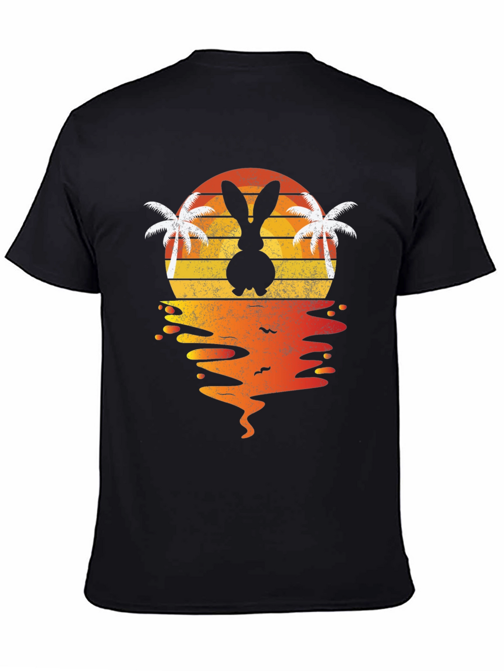 Bunny Sunset T-Shirt - Tropical Easter Vibes