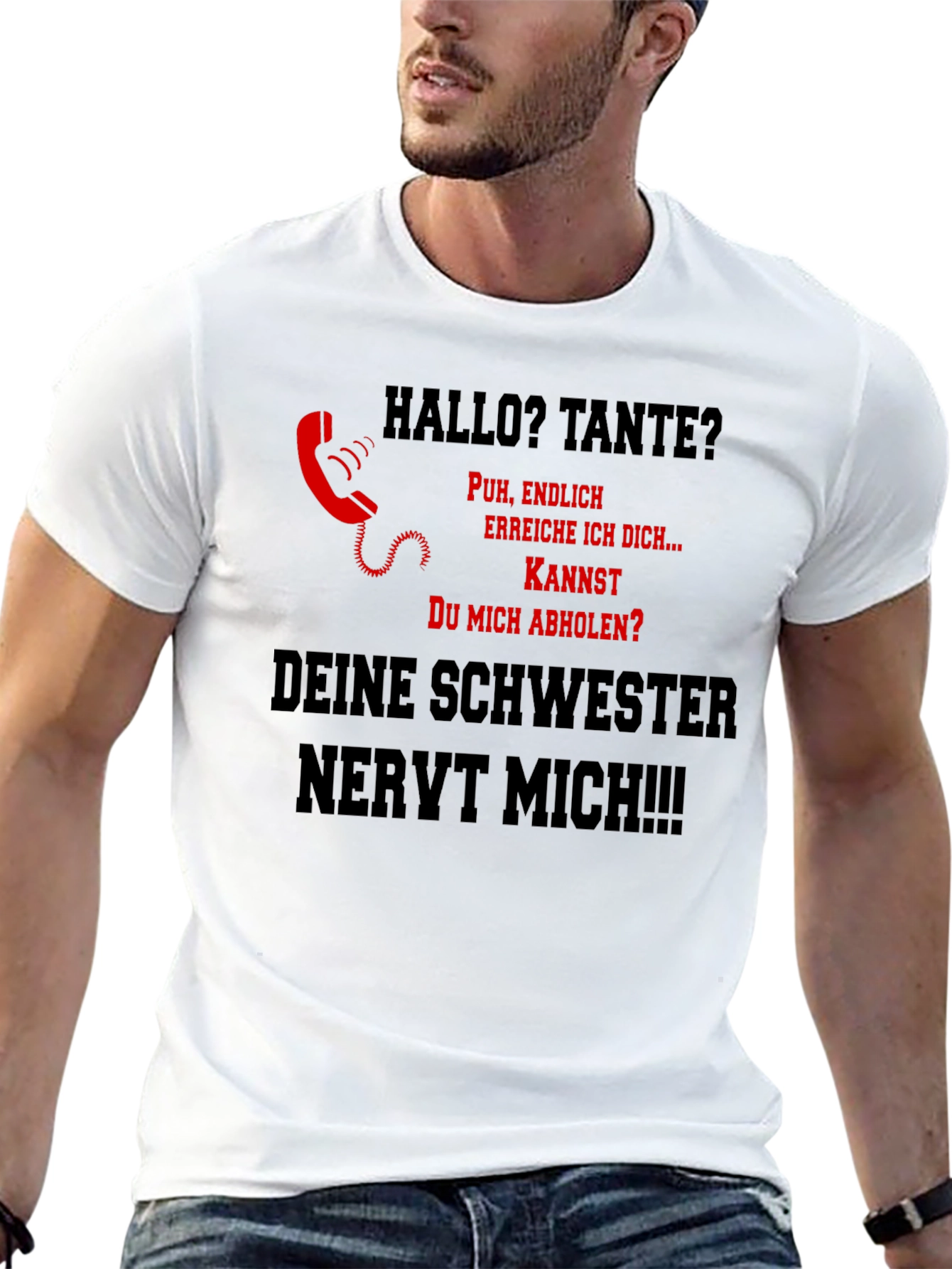 Hallo Tante Funny Graphic Tee
