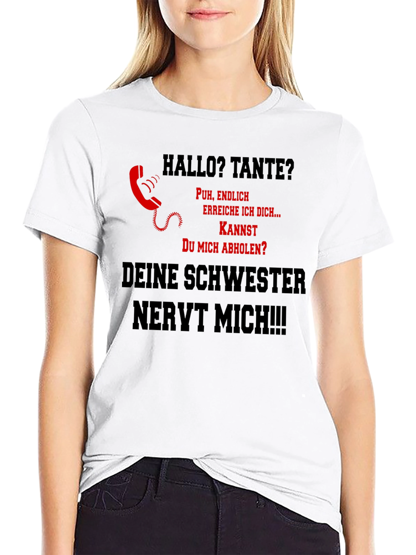 Hallo Tante Funny Graphic Tee