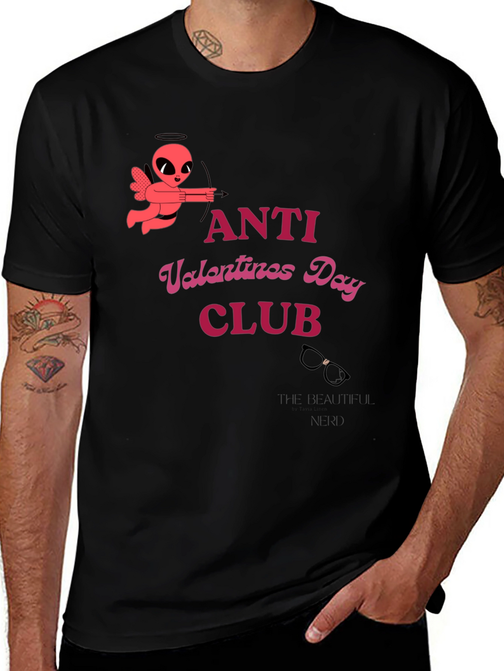 Anti Valentines Day Club Graphic Tee