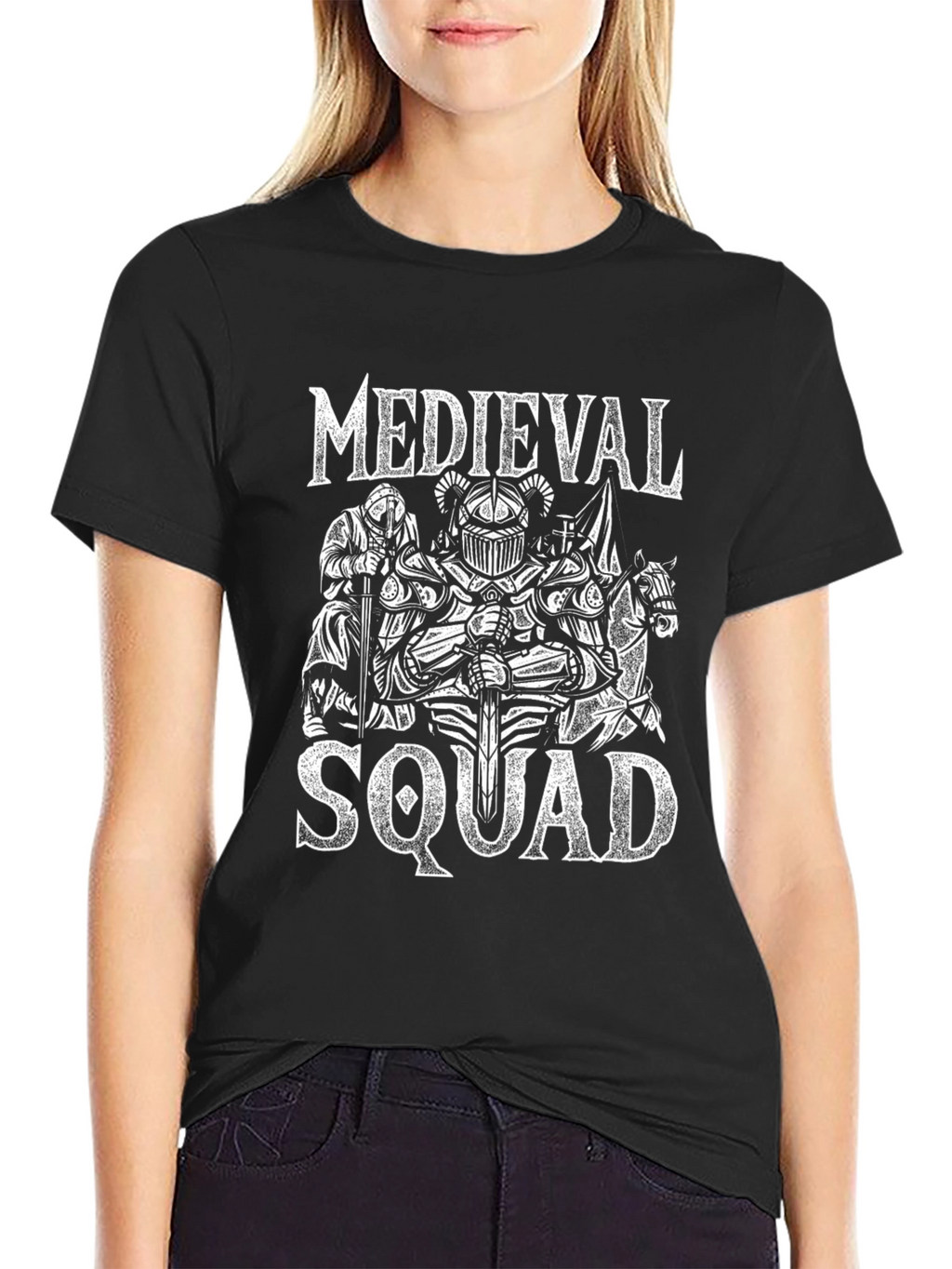 Medieval Squad Graphic Black T-Shirt