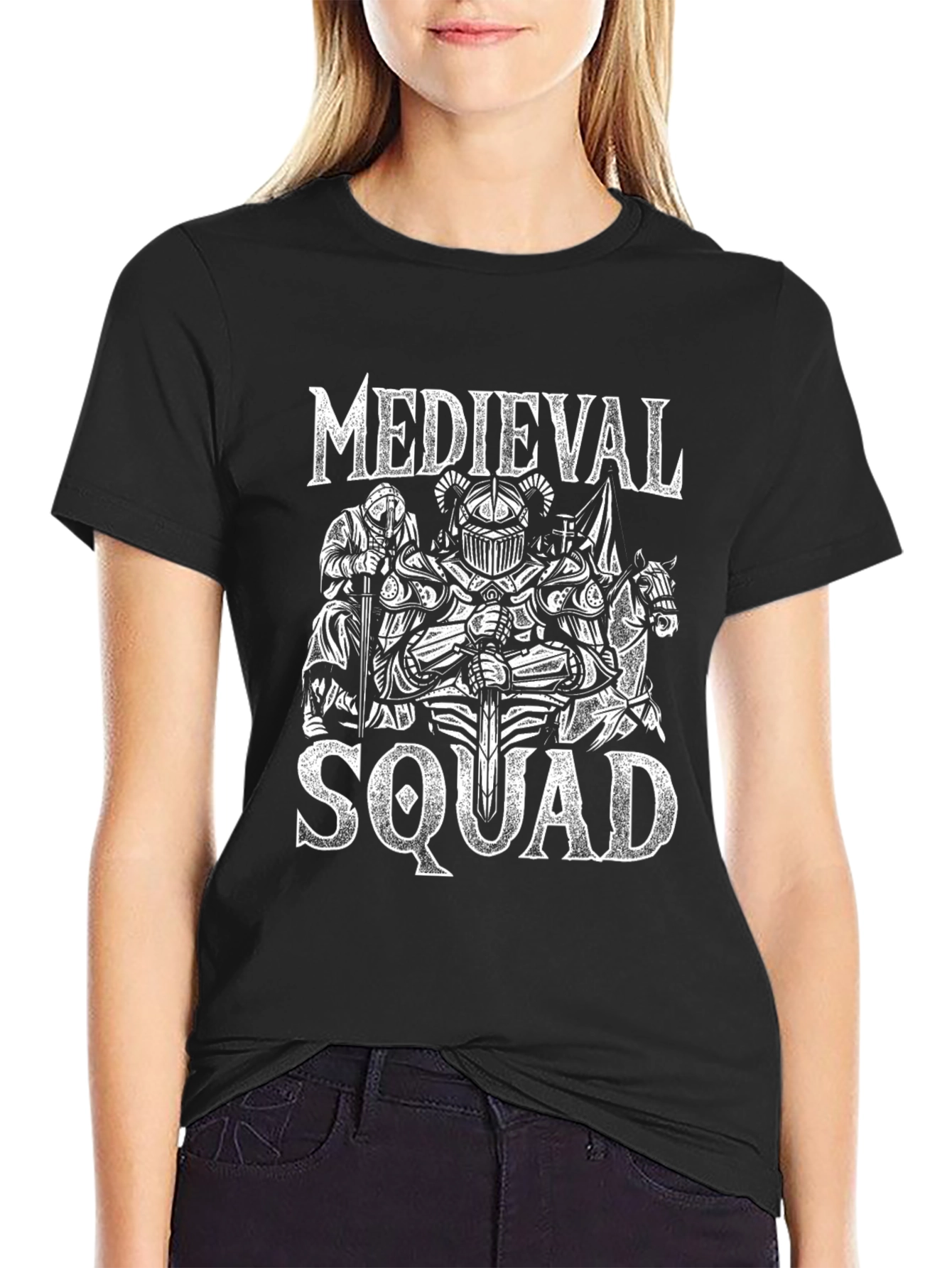 Medieval Squad Graphic Black T-Shirt
