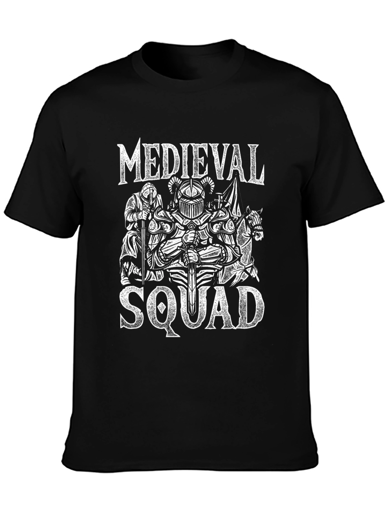 Medieval Squad Graphic Black T-Shirt