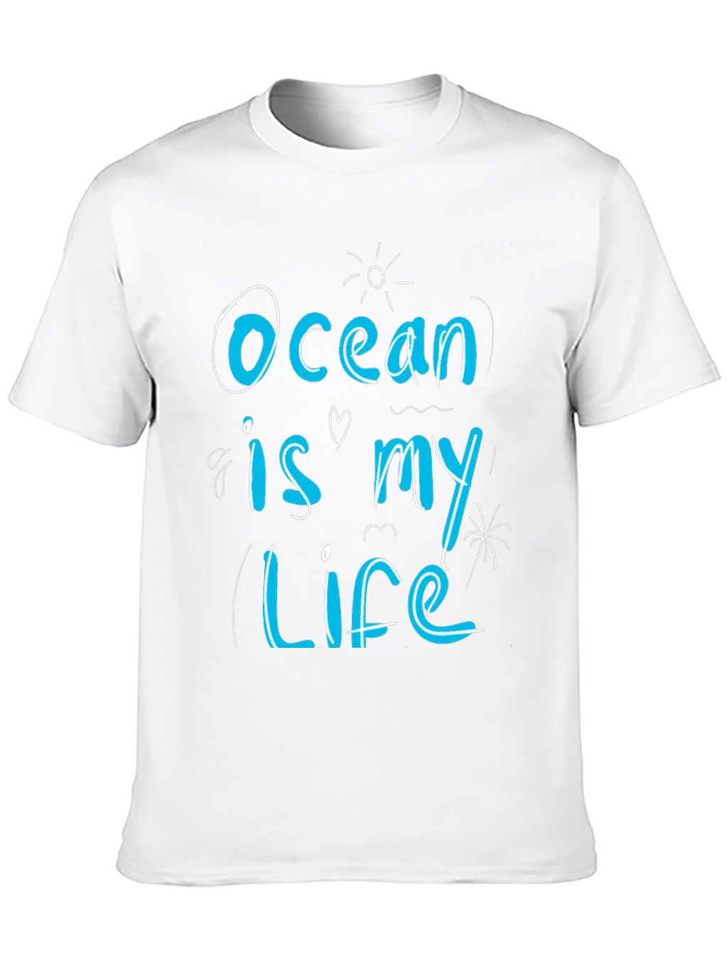 Ocean is My Life Graphic Tee - Black