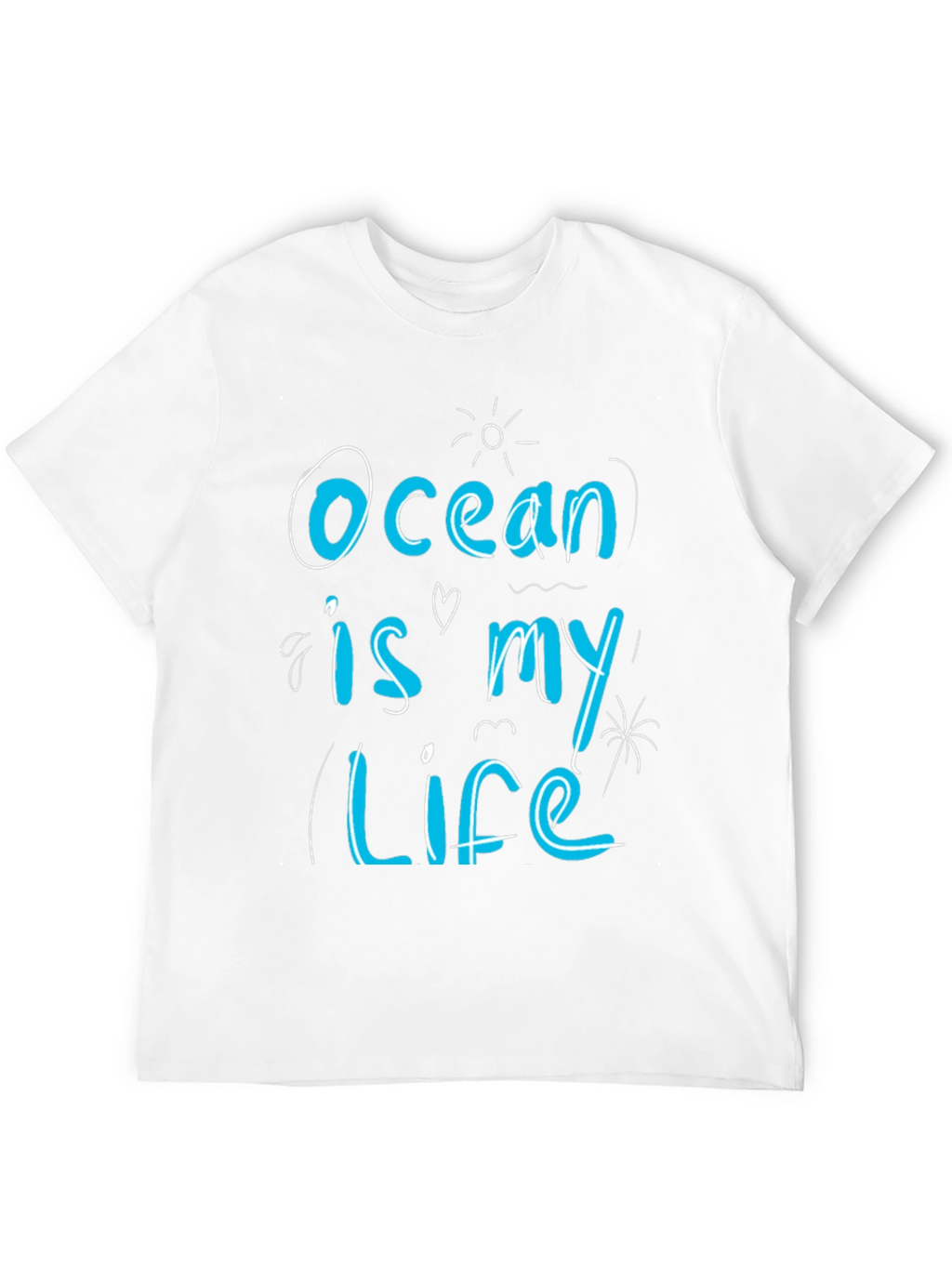 Ocean is My Life Graphic Tee - Black