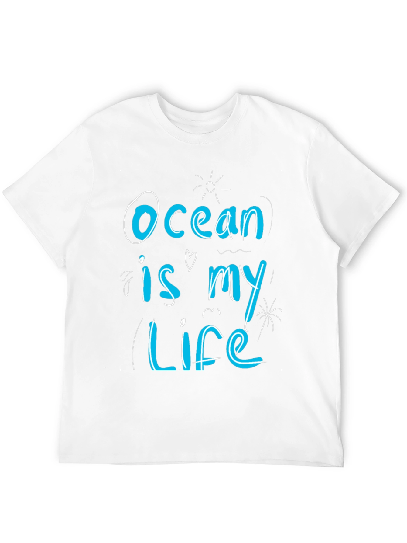Ocean is My Life Graphic Tee - Black