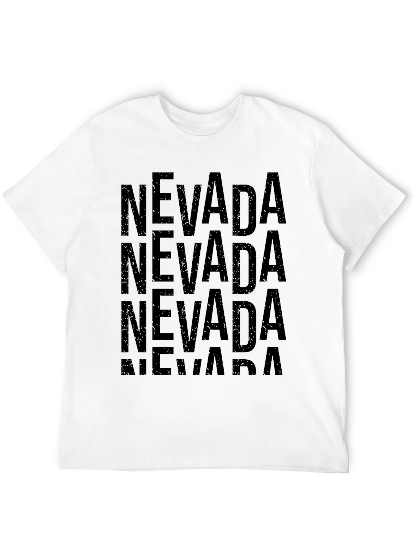 Nevada Graphic Print Black T-Shirt