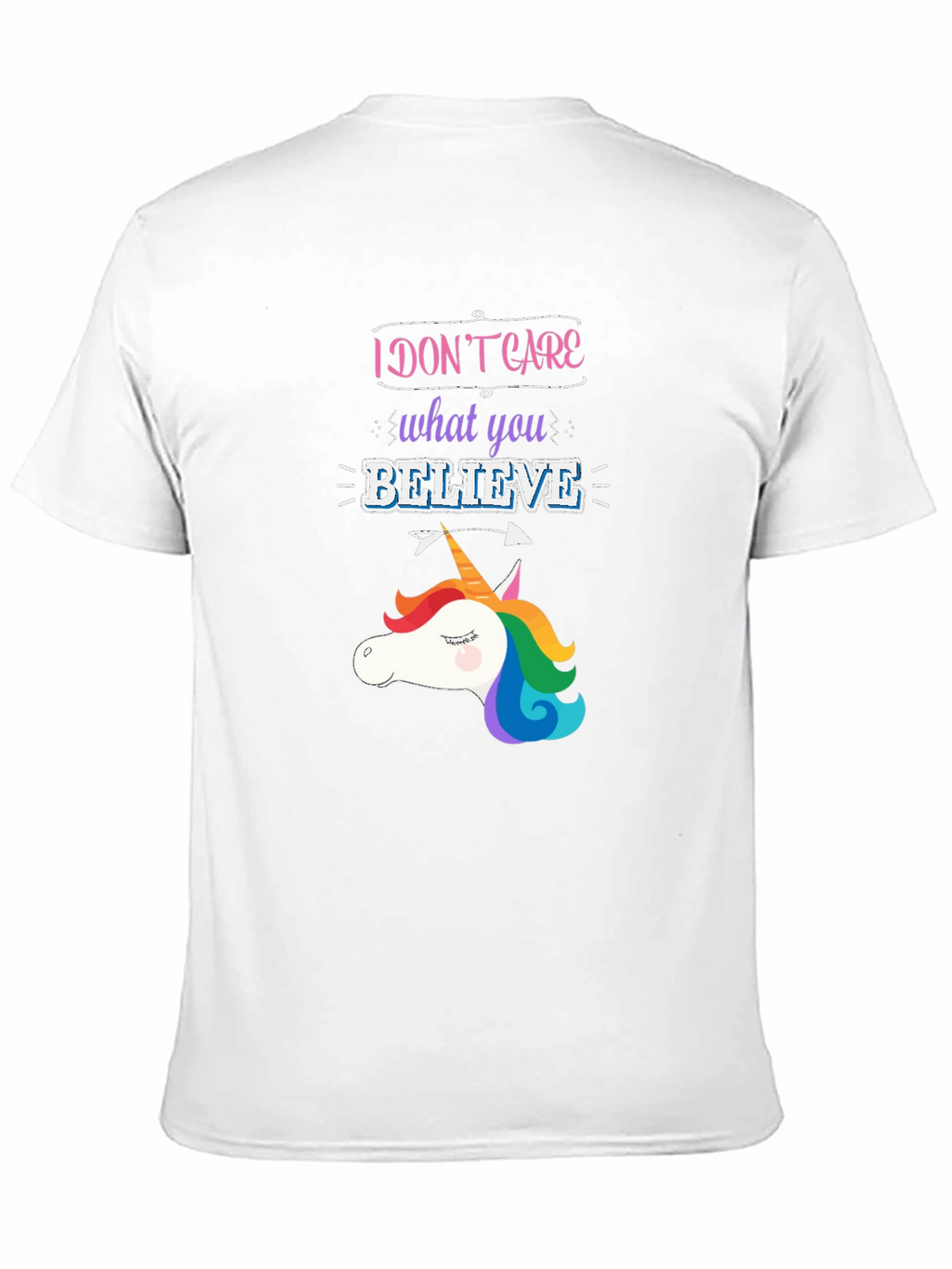 Unicorn I Dont Care Graphic Tee