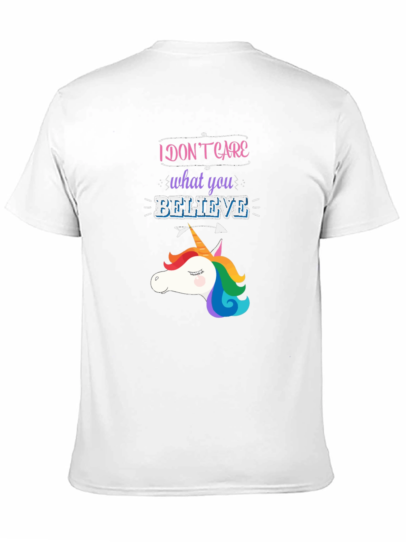 Unicorn I Dont Care Graphic Tee