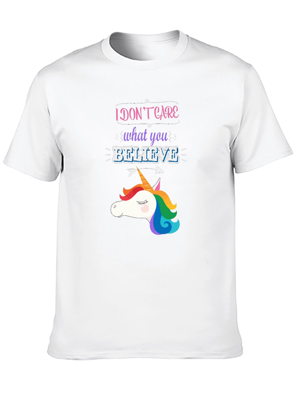 Unicorn I Dont Care Graphic Tee