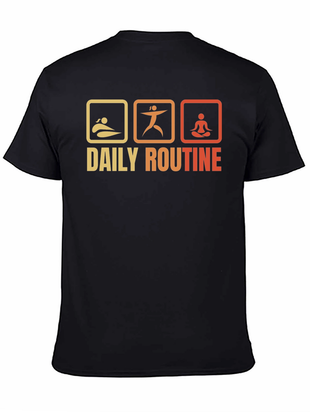 Daily Routine T-Shirt - Swim Exercise Meditate
