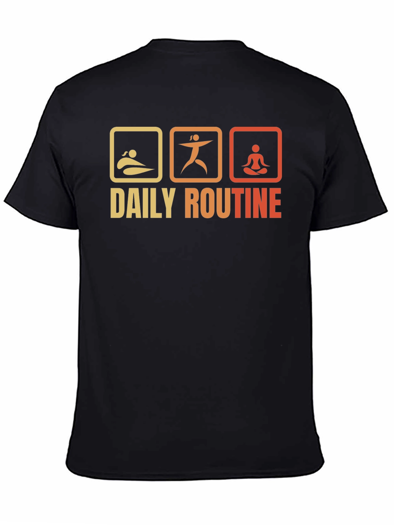 Daily Routine T-Shirt - Swim Exercise Meditate