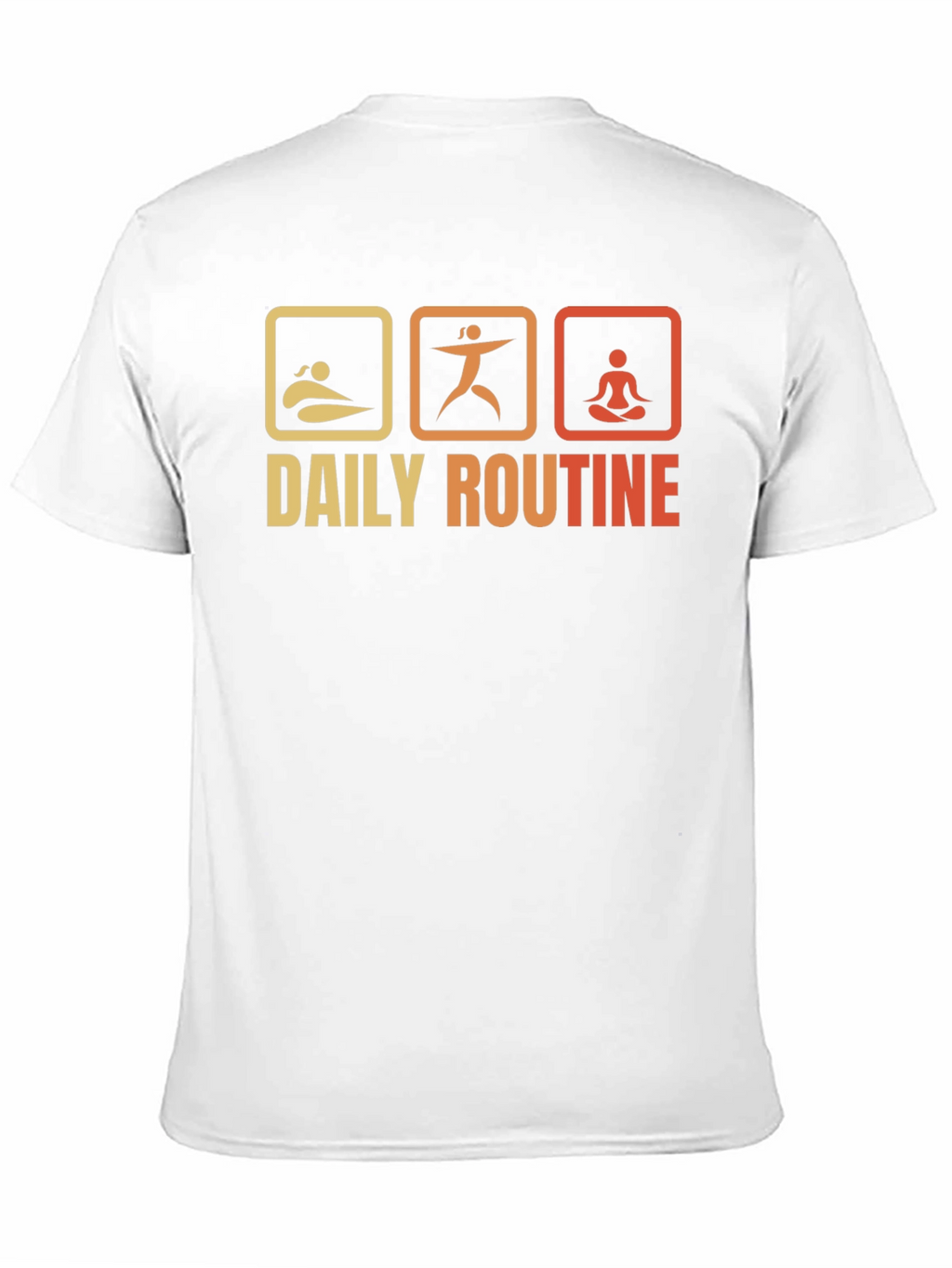 Daily Routine T-Shirt - Swim Exercise Meditate