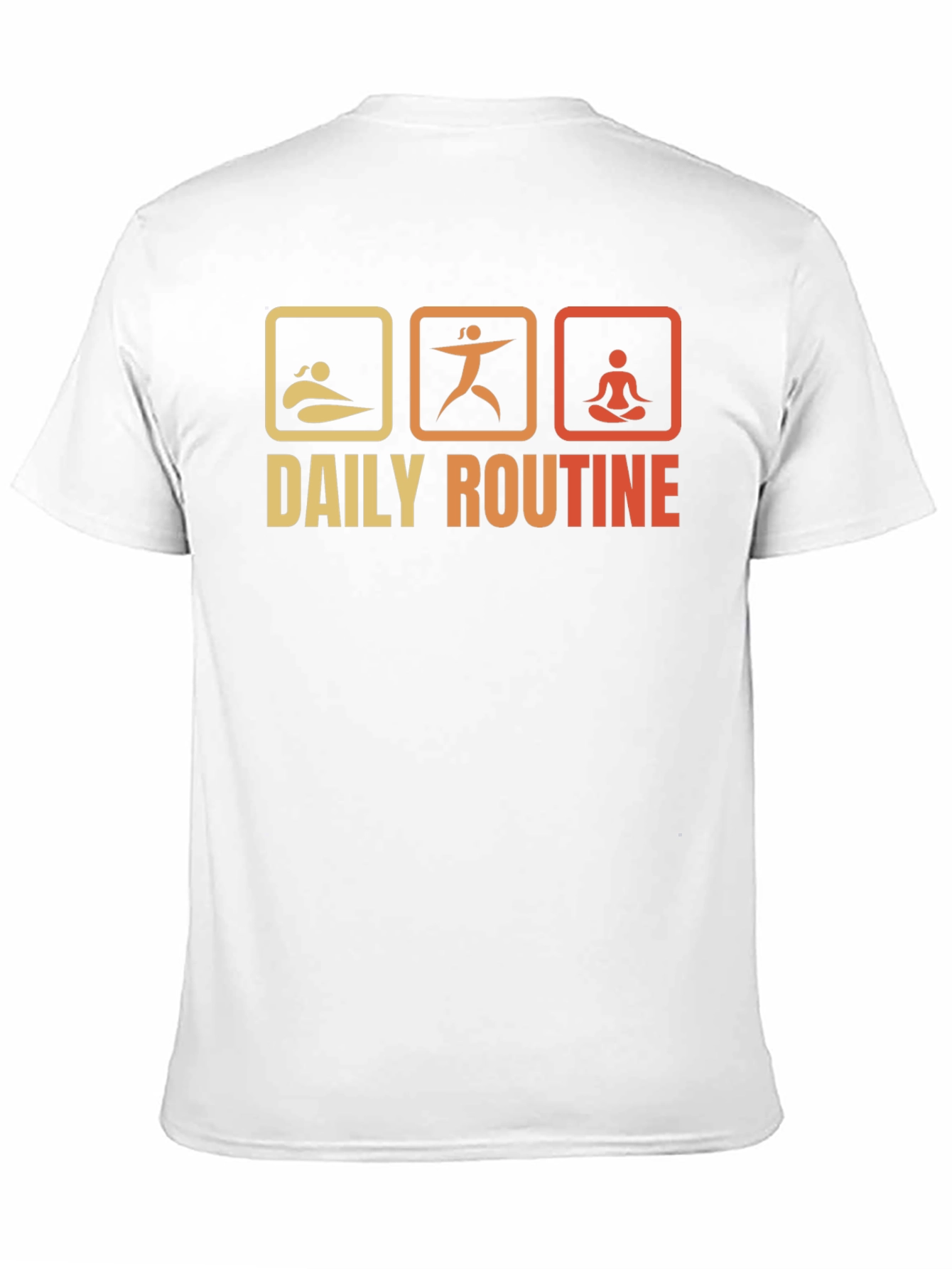 Daily Routine T-Shirt - Swim Exercise Meditate