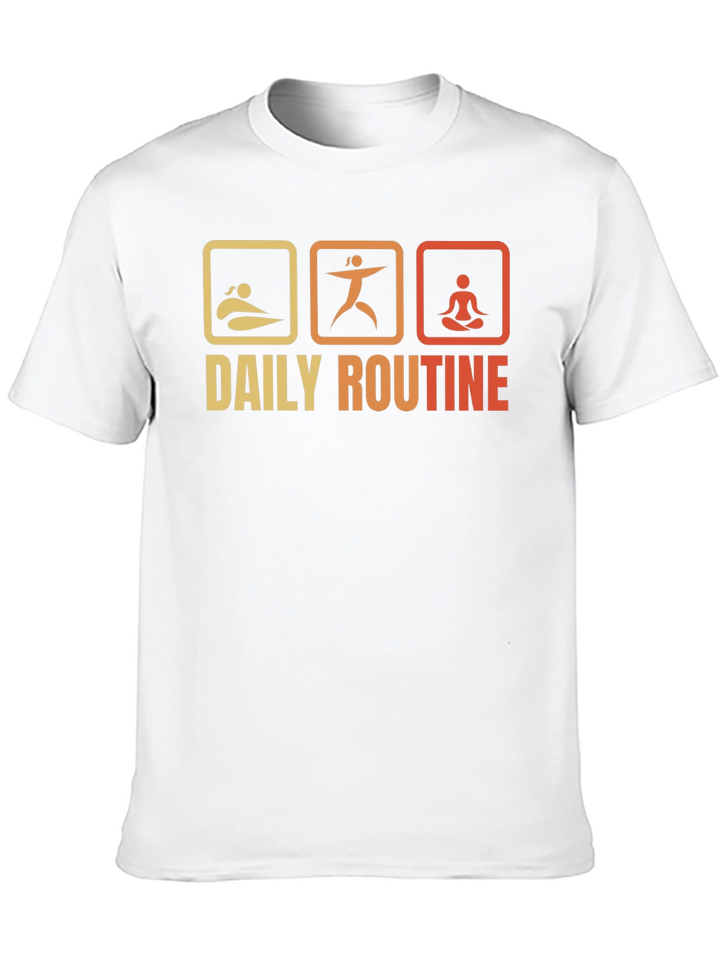 Daily Routine T-Shirt - Swim Exercise Meditate