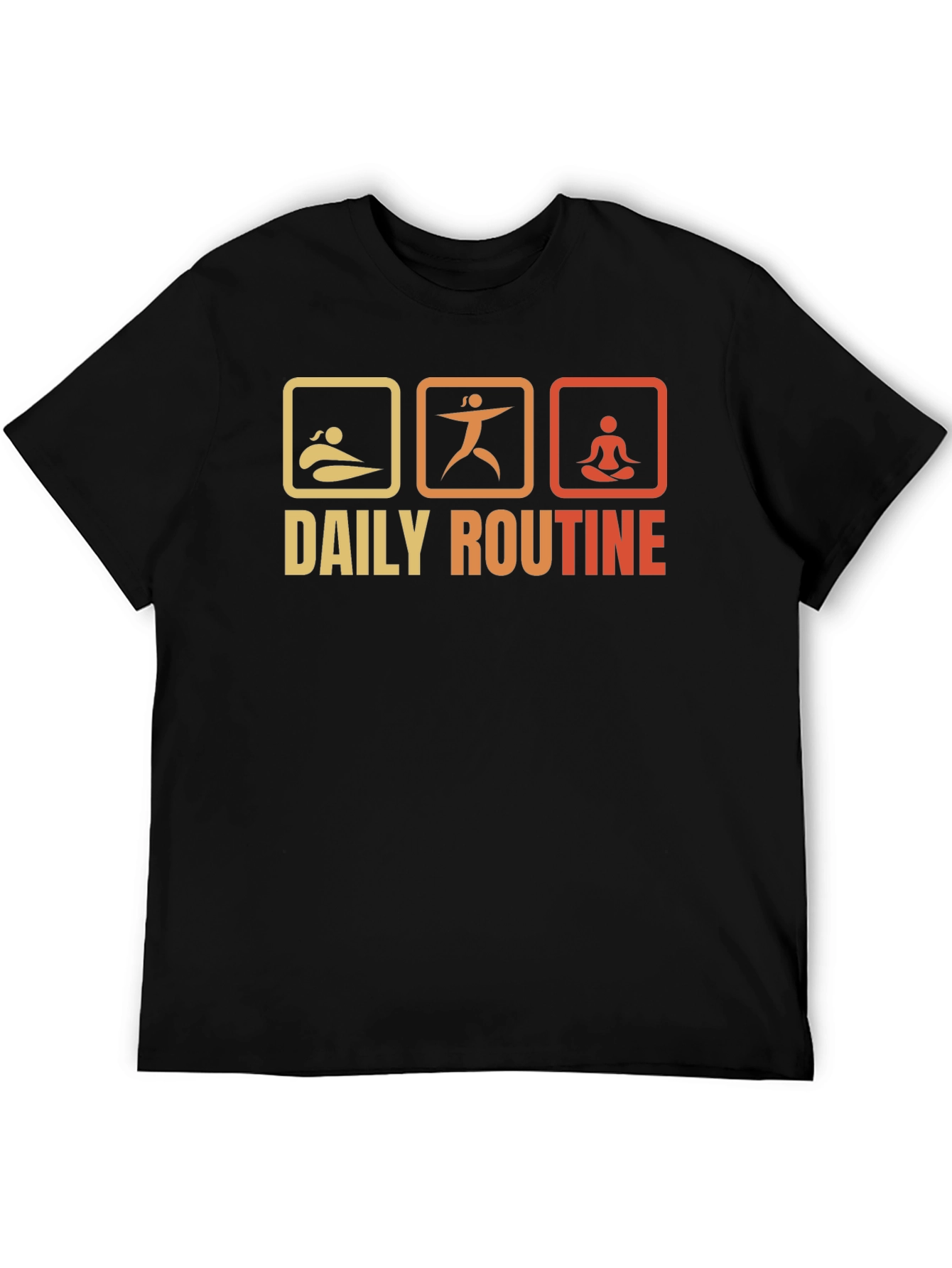 Daily Routine T-Shirt - Swim Exercise Meditate