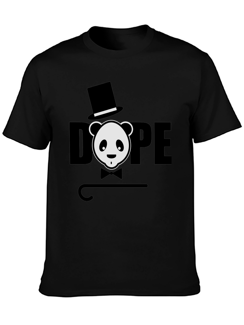 Dope Panda Graphic Tee - Black