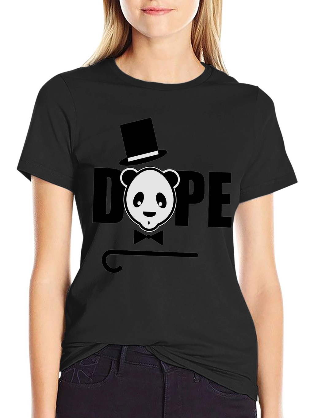 Dope Panda Graphic Tee - Black