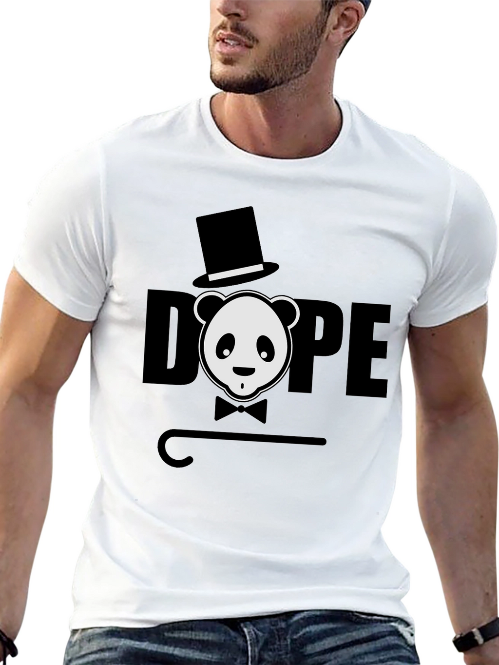 Dope Panda Graphic Tee - Black
