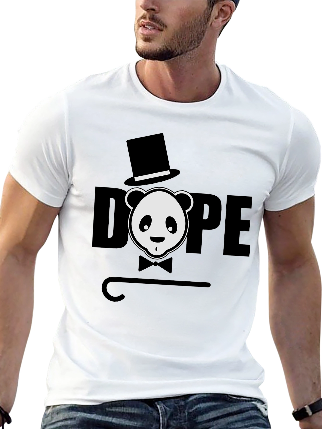 Dope Panda Graphic Tee - Black