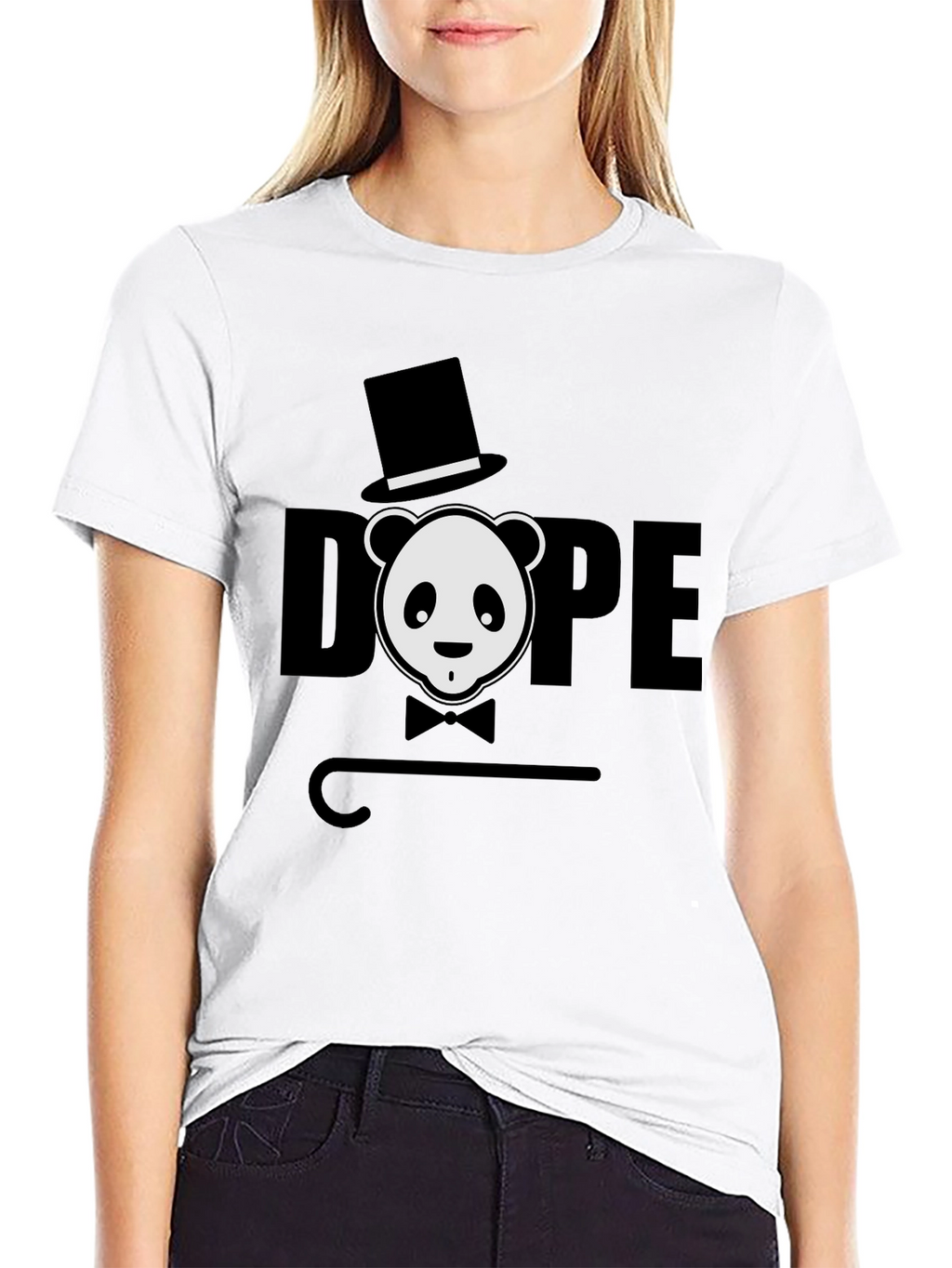 Dope Panda Graphic Tee - Black