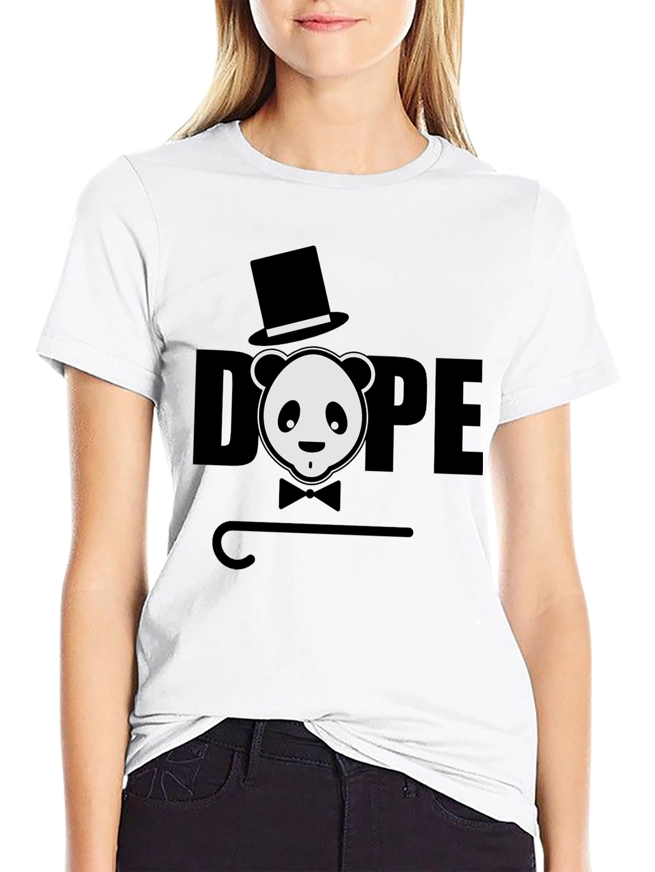 Dope Panda Graphic Tee - Black