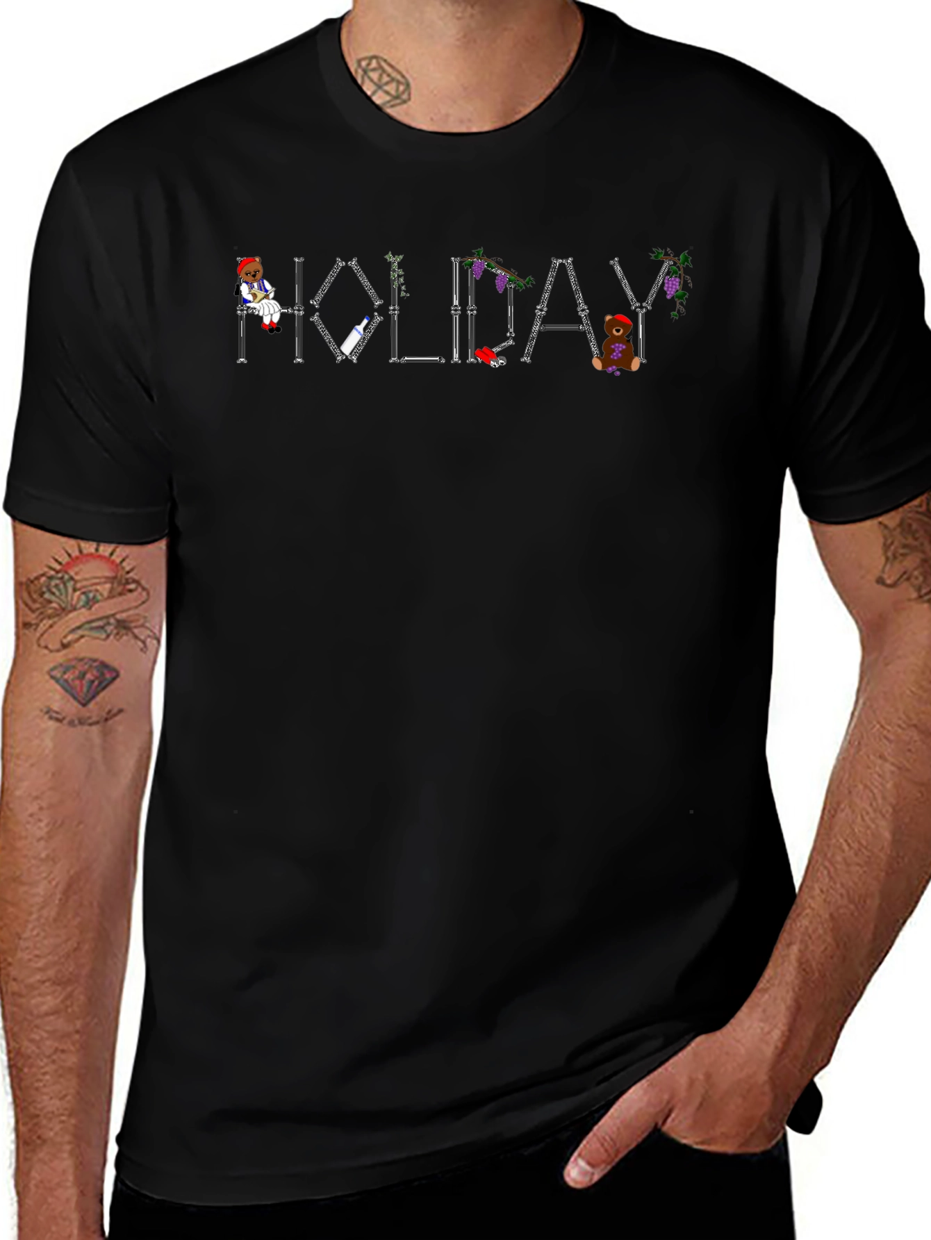 Holiday Skeleton Bone T-Shirt