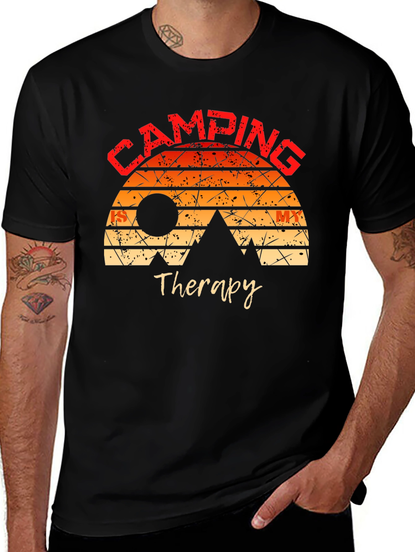 Camping Therapy T-Shirt Nature Adventure Tee