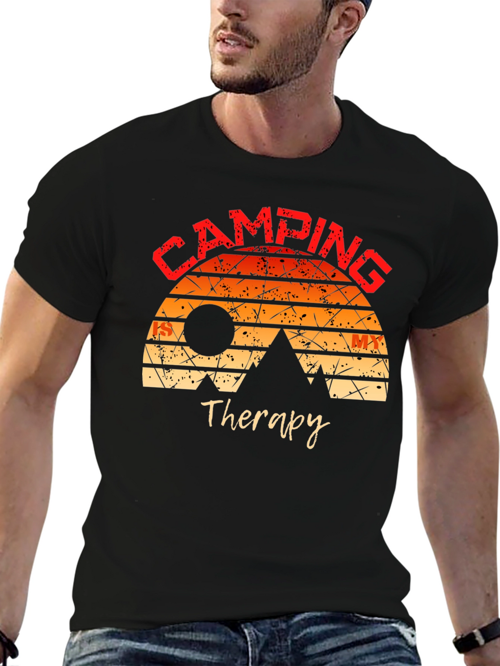 Camping Therapy T-Shirt Nature Adventure Tee