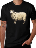 Sheep Graphic Black T-Shirt