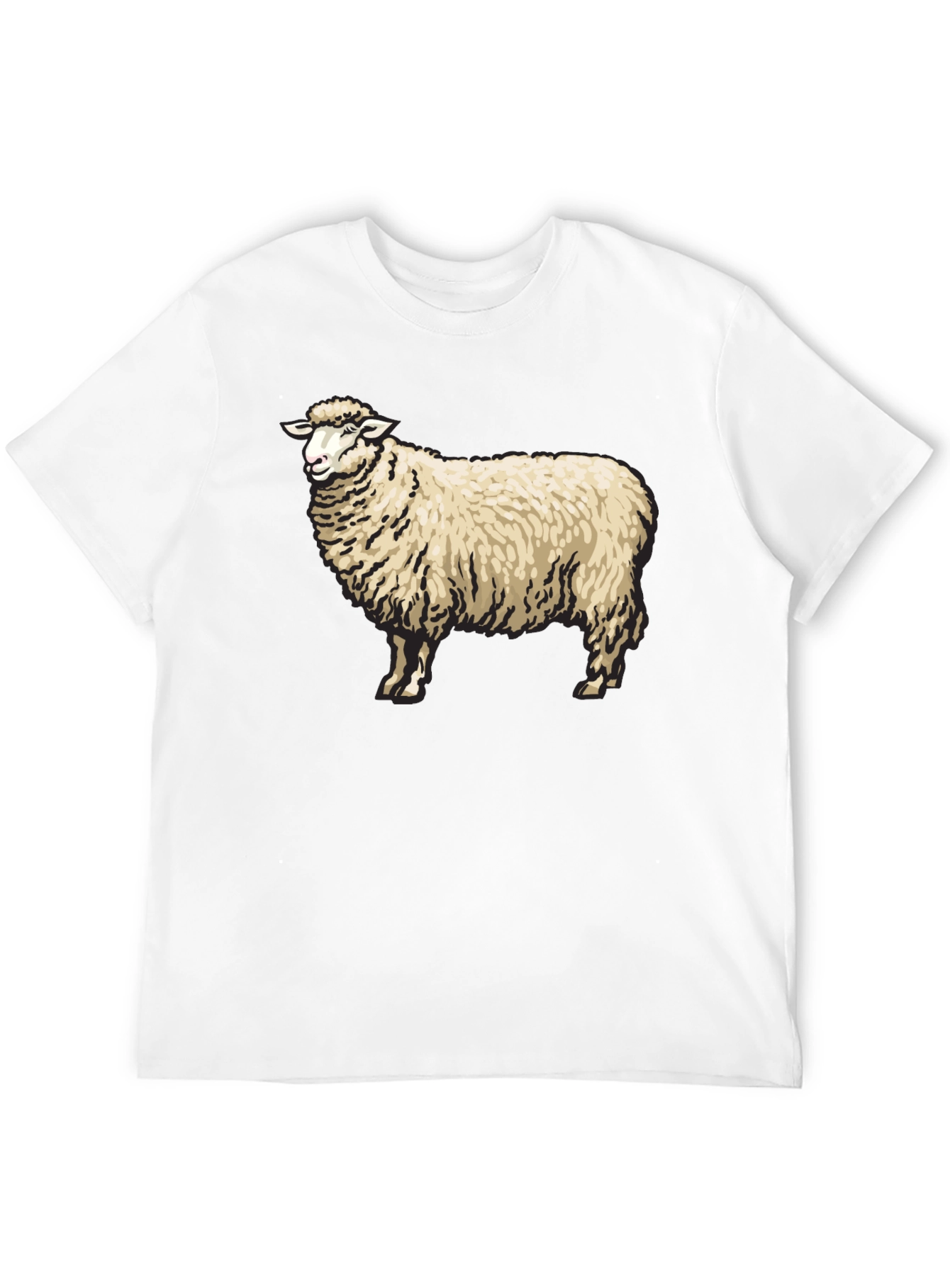 Sheep Graphic Black T-Shirt