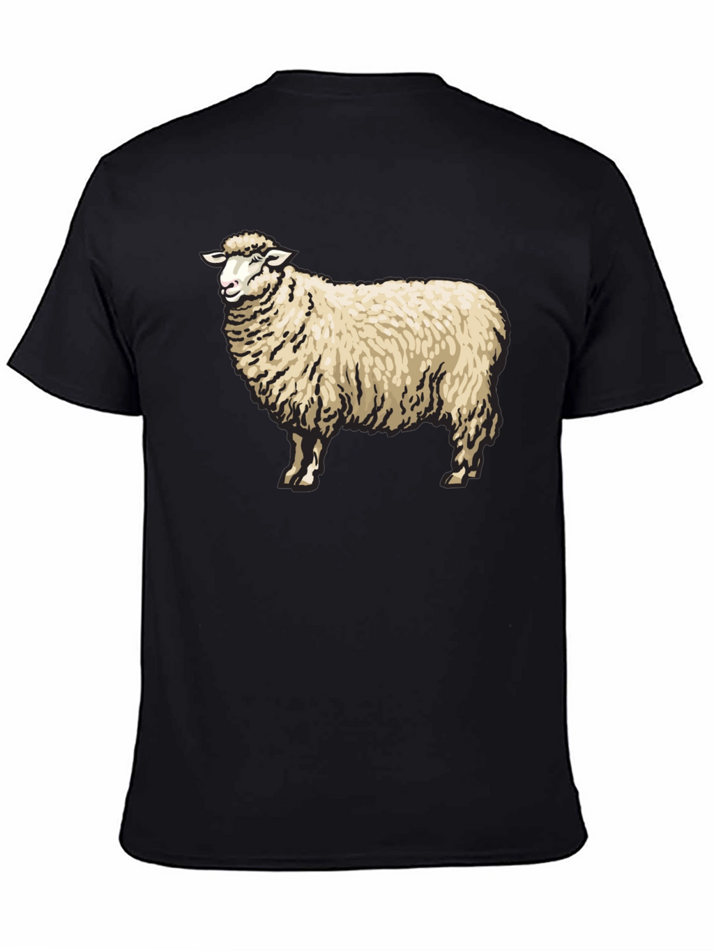 Sheep Graphic Black T-Shirt