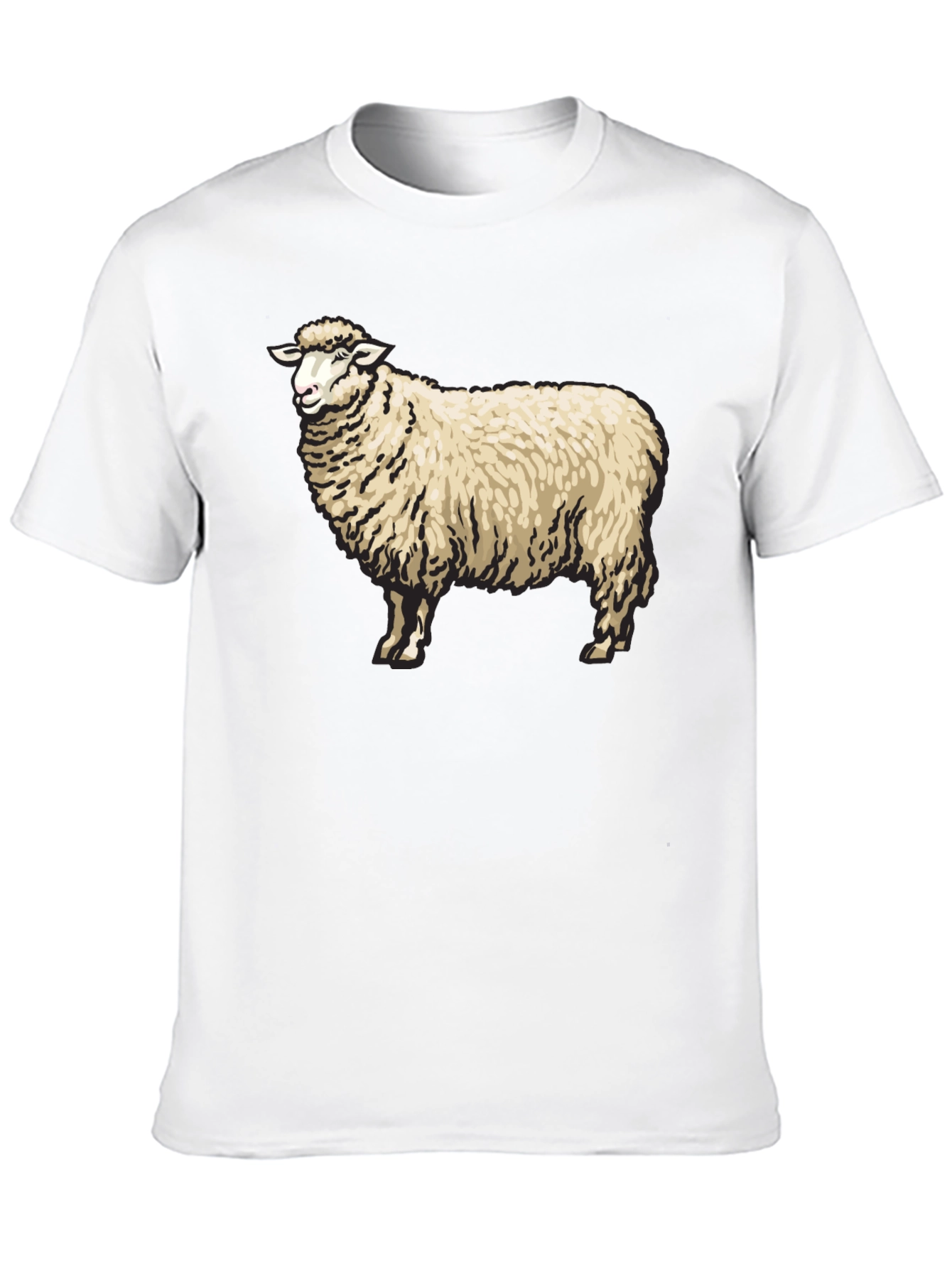 Sheep Graphic Black T-Shirt