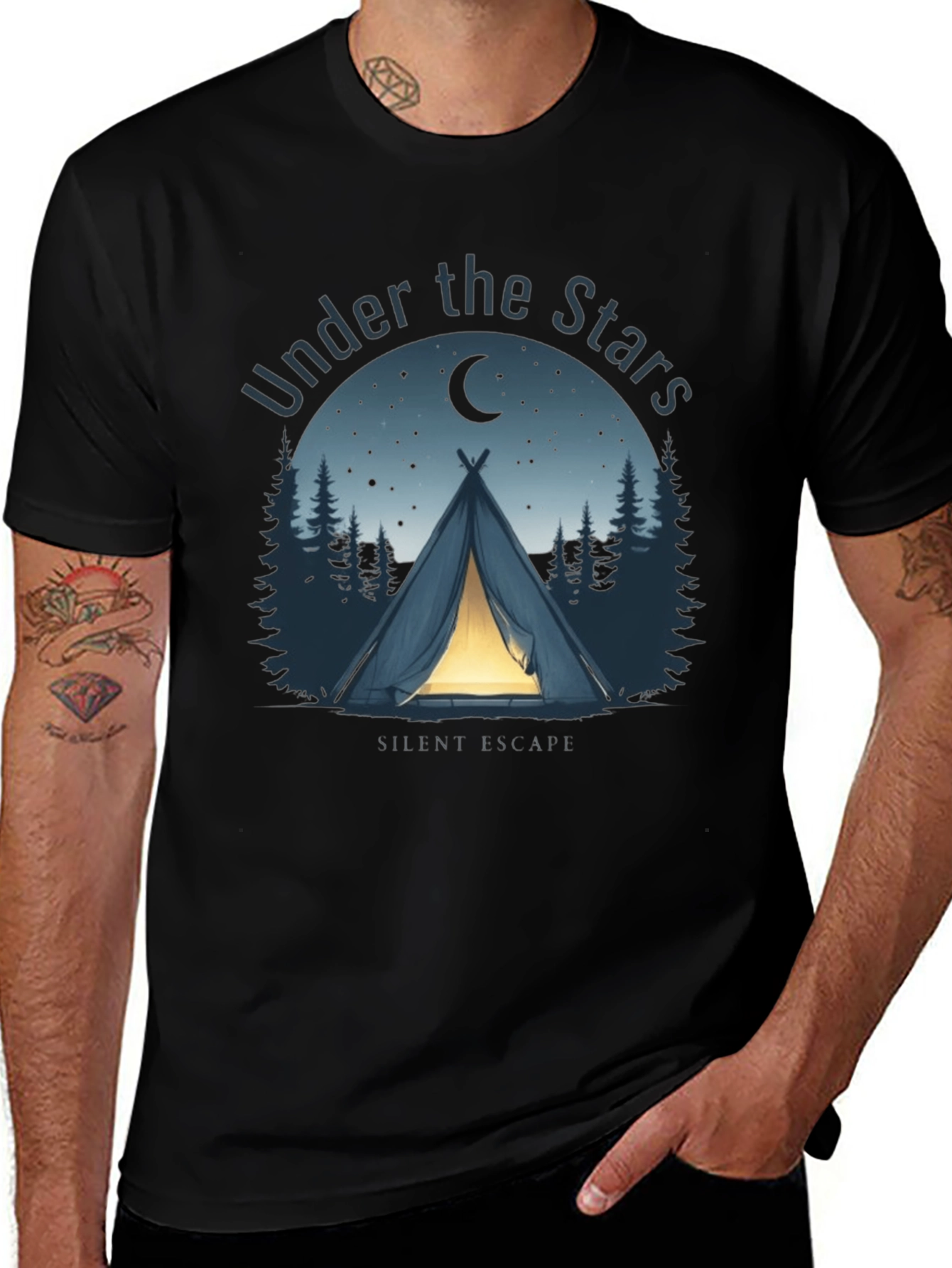 Under the Stars Camping T-Shirt