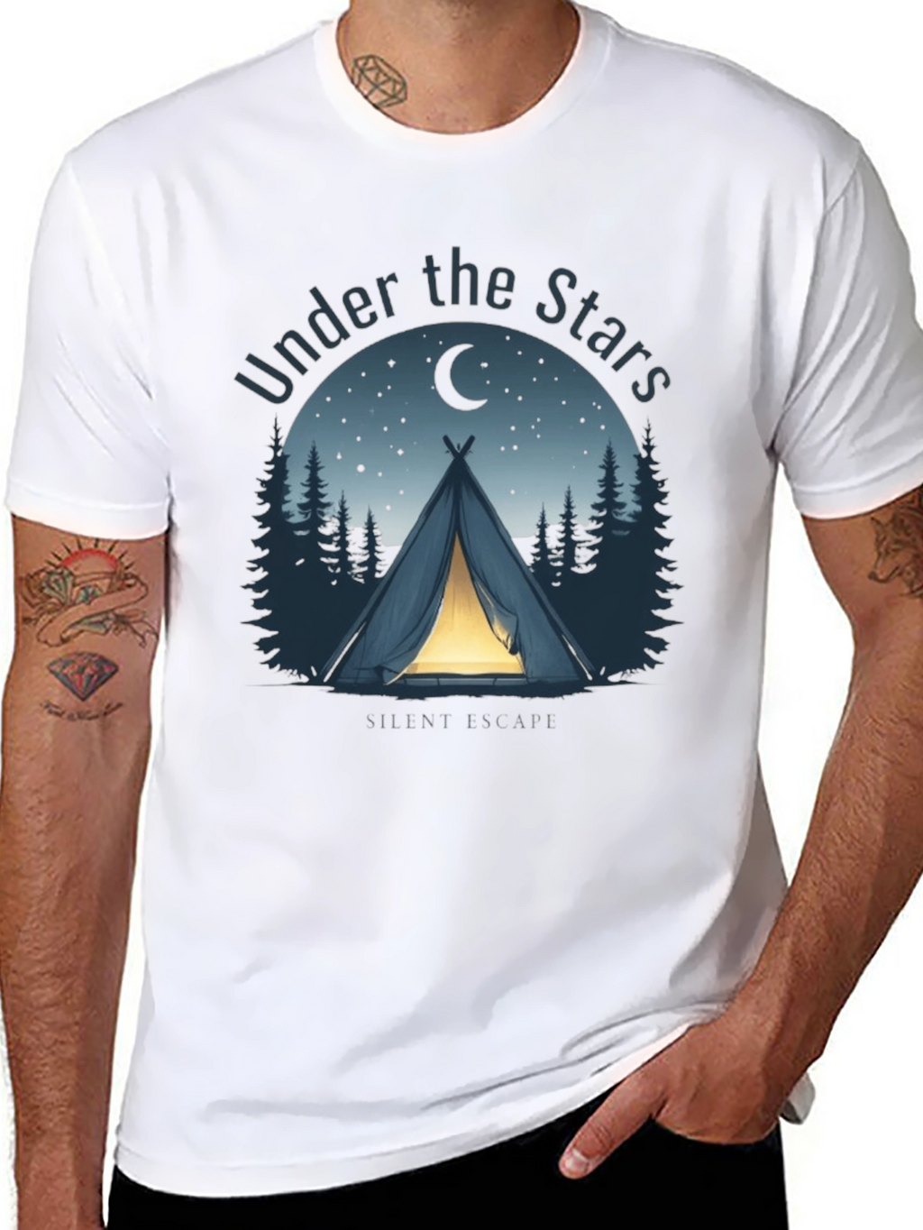 Under the Stars Camping T-Shirt