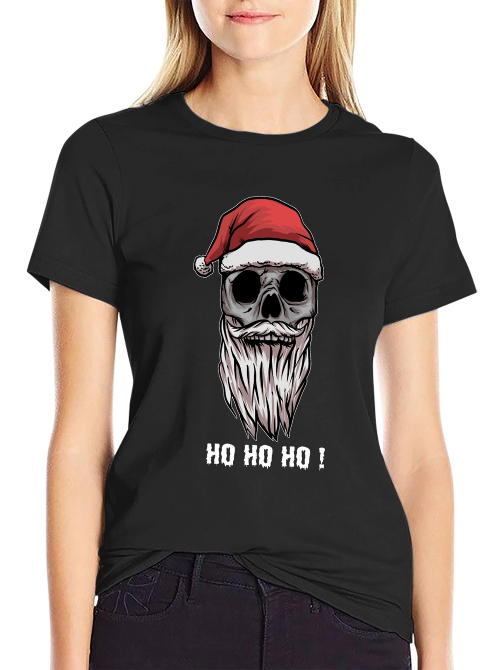 Santa Skull T-Shirt - Holiday Humor