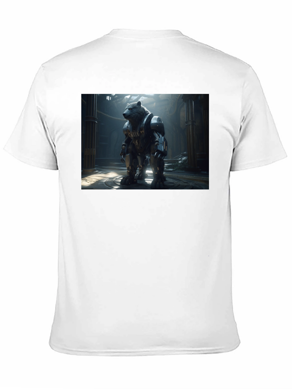 Robo Bear T-Shirt - Futuristic Animal Tee