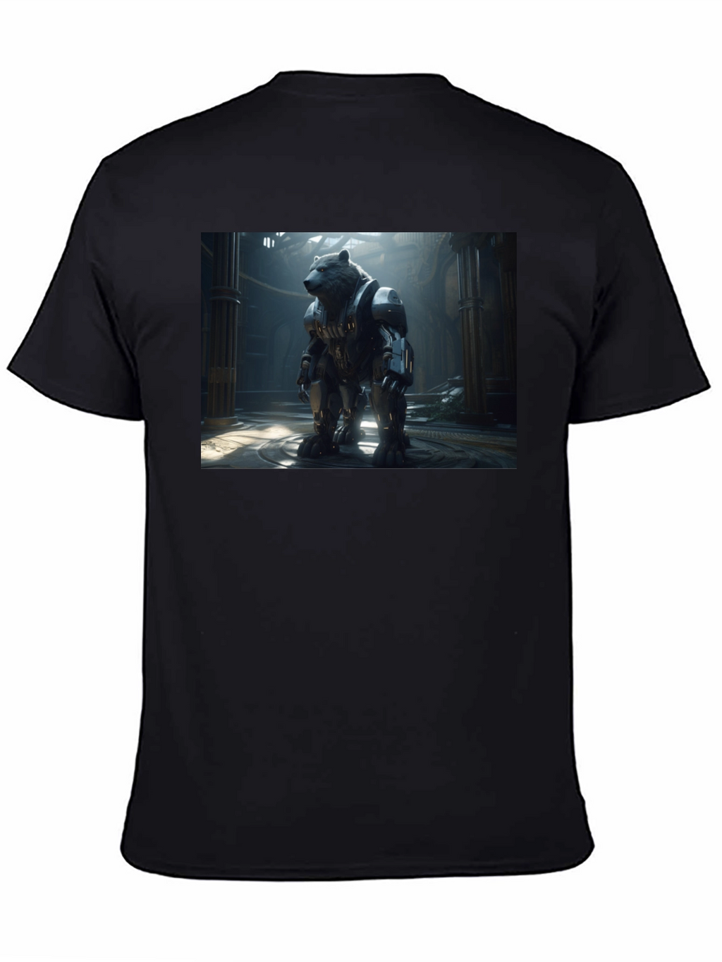 Robo Bear T-Shirt - Futuristic Animal Tee