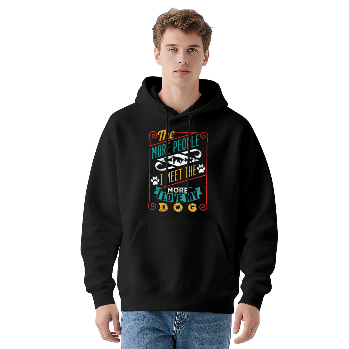 Retro Vintage Hoodie - Stand Out Design Pullover #0553