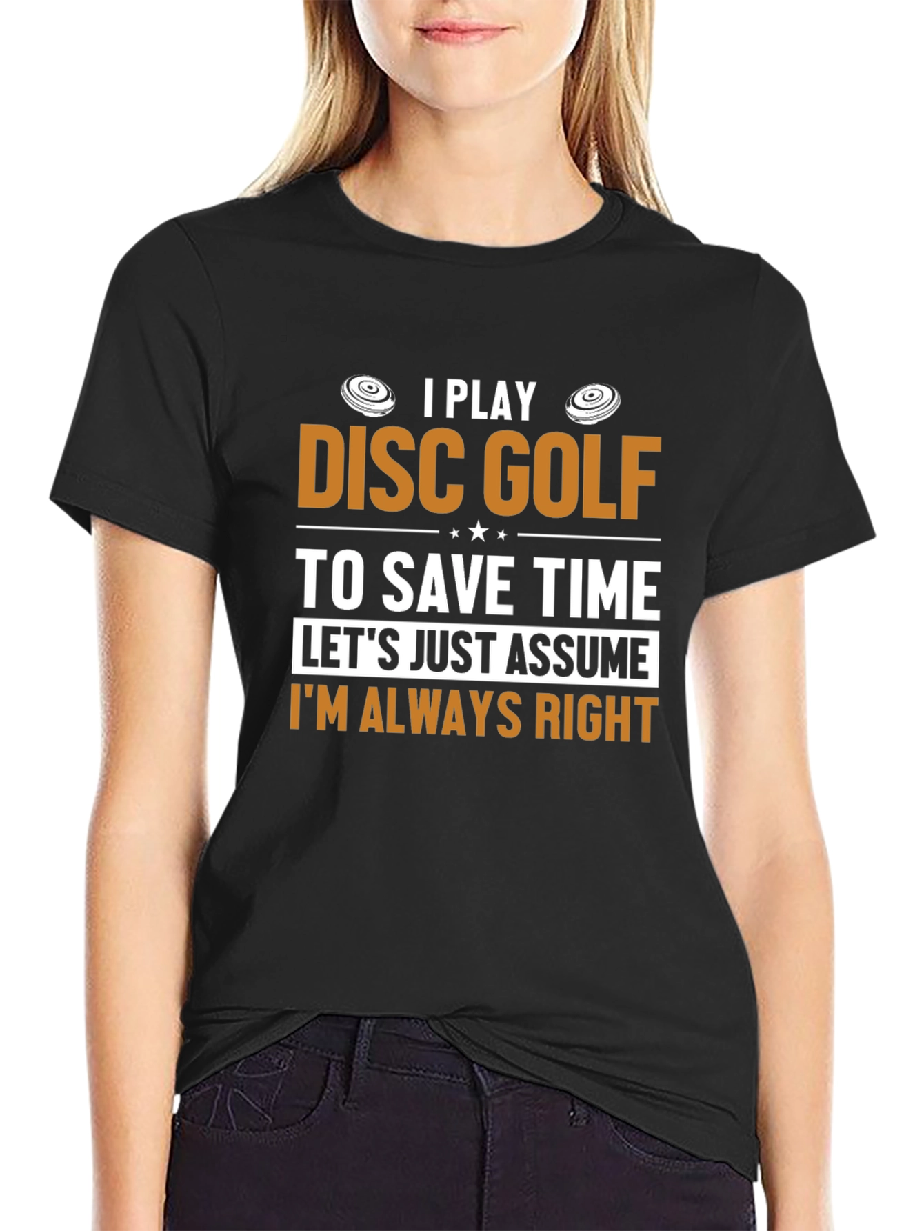 Funny Disc Golf T-Shirt - I Play Disc Golf To Save Time