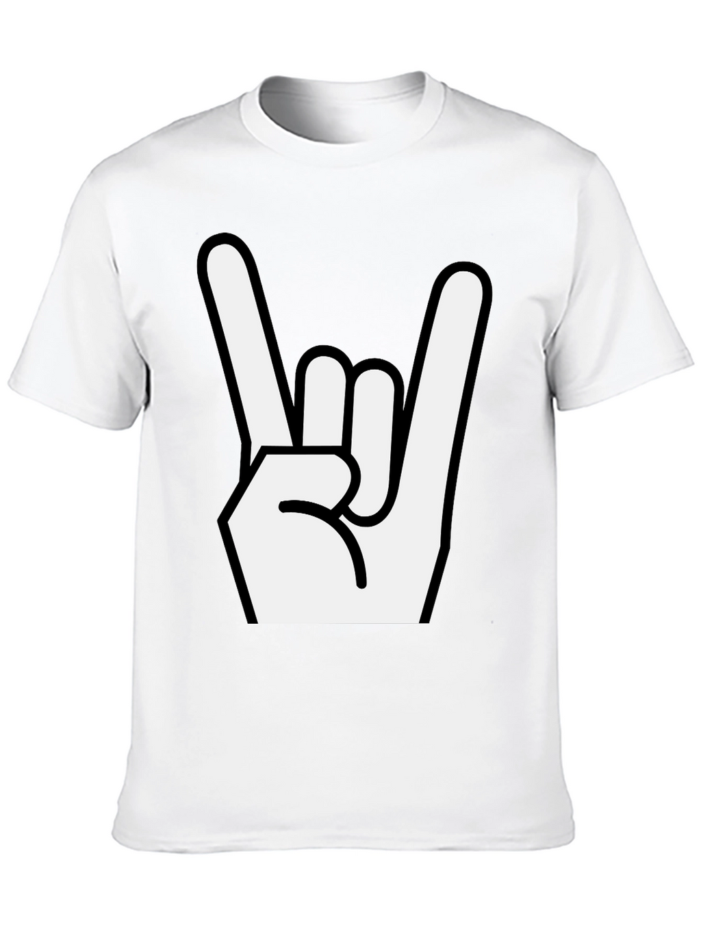 Rock On Gesture Black T-Shirt
